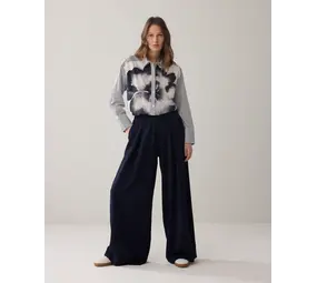 Summum Woman Trousers Fluid - Midnightblue