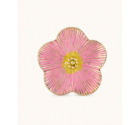 Doing Goods Faye Flower Plate Pink - Large