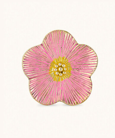 Doing Goods Faye Flower Plate Pink - Large