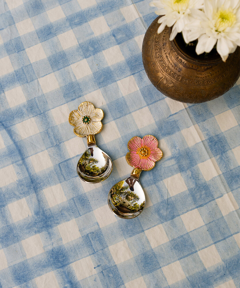 Doing Goods Faye Flower Dipster Spoon Set in Giftbox