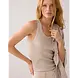 Summum Woman Rib tanktop cotton rib - Alpaca