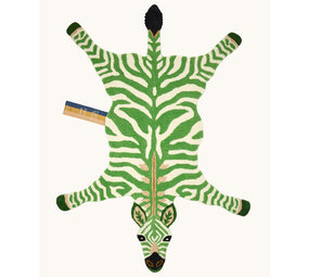 Doing Goods Grassy Zebra Rug - Large