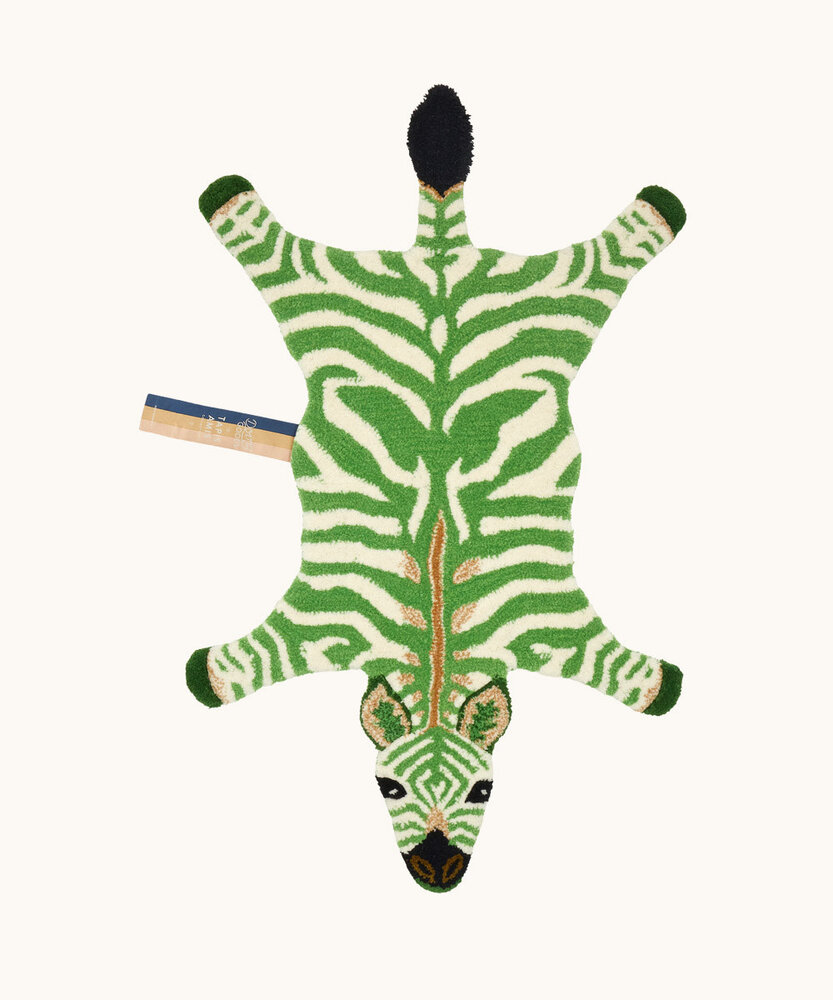 Doing Goods Grassy Zebra Rug - Small