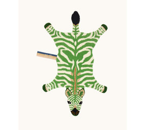Doing Goods Grassy Zebra Rug - Small
