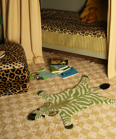 Doing Goods Grassy Zebra Rug - Small
