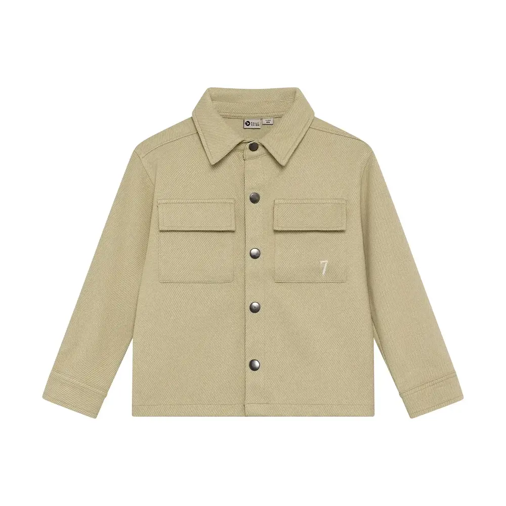 Daily7 Shirt Jacket Structure - Pale Olive Green