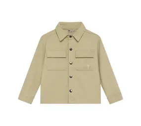 Daily7 Shirt Jacket Structure - Pale Olive Green