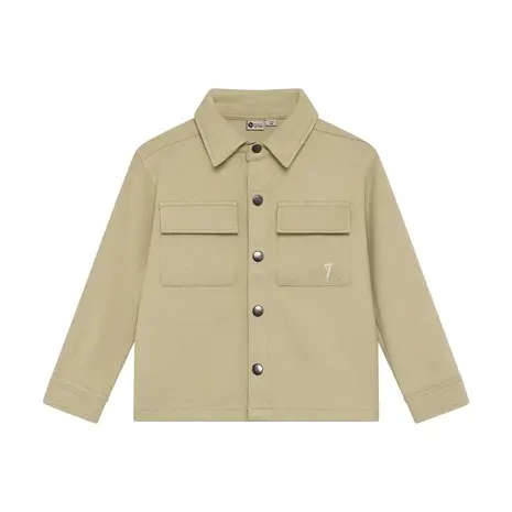 Daily7 Shirt Jacket Structure - Pale Olive Green