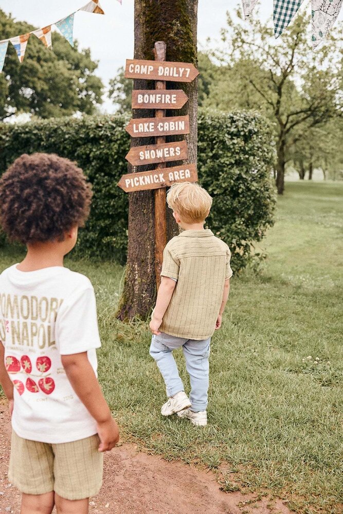 Daily7 T-shirt Backprint - Egret