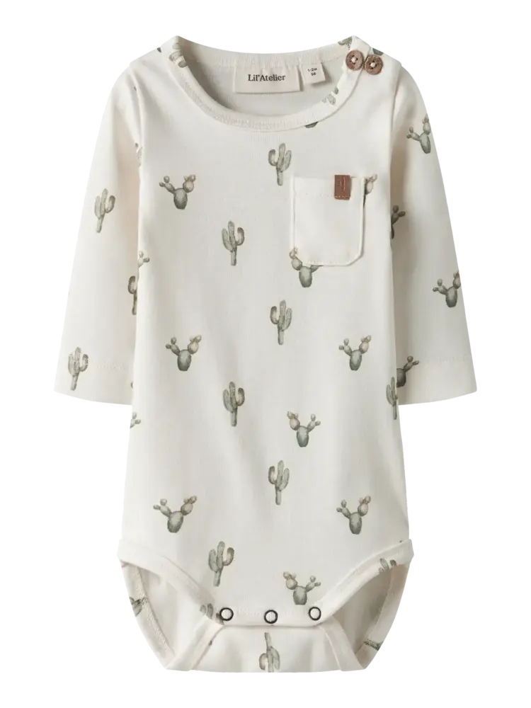 Lil' Atelier Layo Sev LS Slim Body - Coconut Milk Cactus