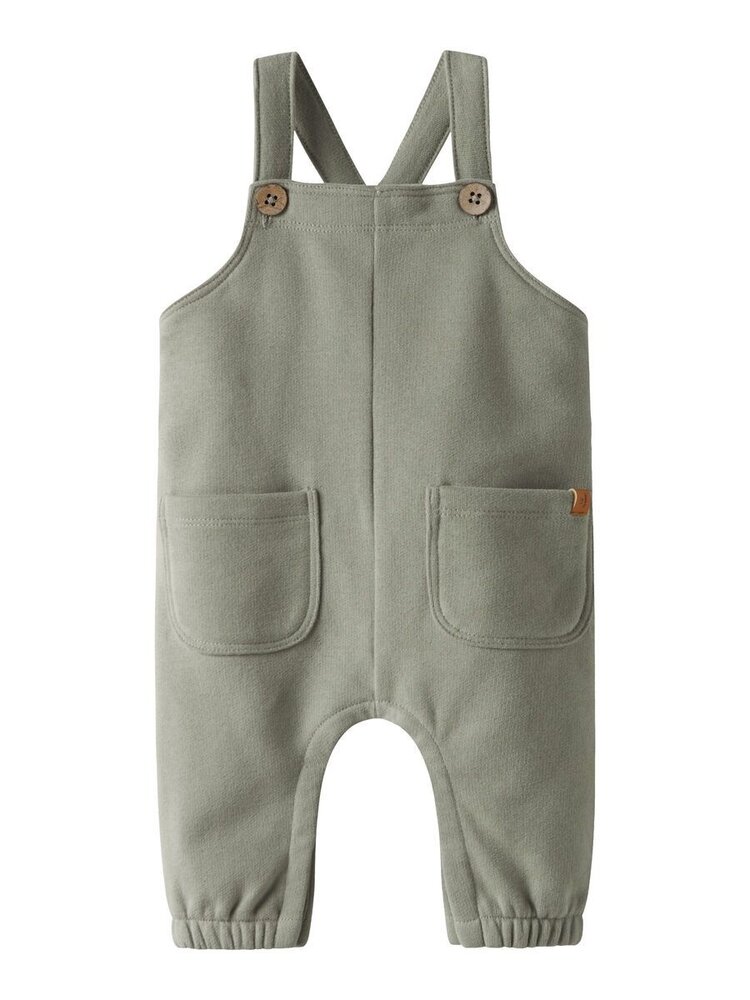 Lil' Atelier Ilondon Loose Sweat Overall Bru - Seagrass