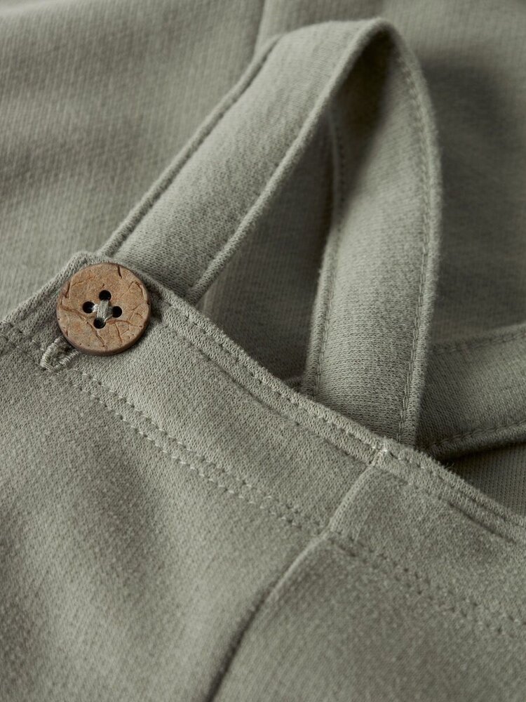 Lil' Atelier Ilondon Loose Sweat Overall Bru - Seagrass