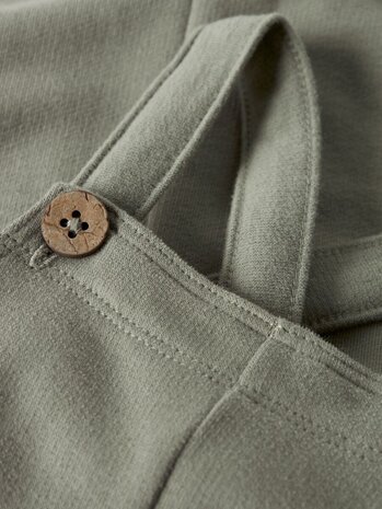 Lil' Atelier Ilondon Loose Sweat Overall Bru - Seagrass