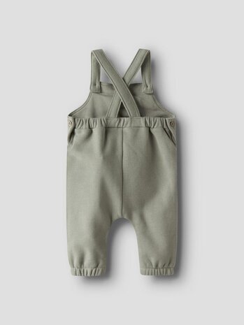 Lil' Atelier Ilondon Loose Sweat Overall Bru - Seagrass