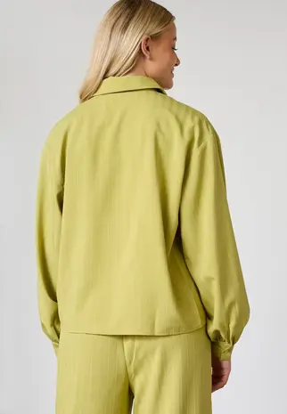 SistersPoint Verina Shirt - Lime Pinstripe