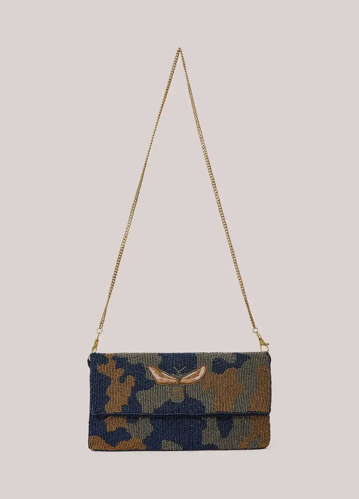 Summum Woman Bag Beaded clutch - Midnightblue