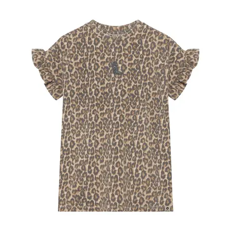 Daily7 T-shirt Dress Allover Print - Sandshell