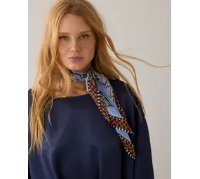 Summum Woman Scarf Satin small - Softblue