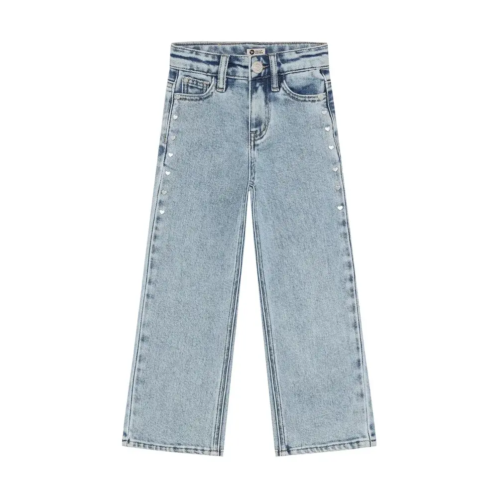 Daily7 Denim Wide Fit Studs - Blue Denim