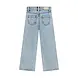 Daily7 Denim Wide Fit Studs - Blue Denim