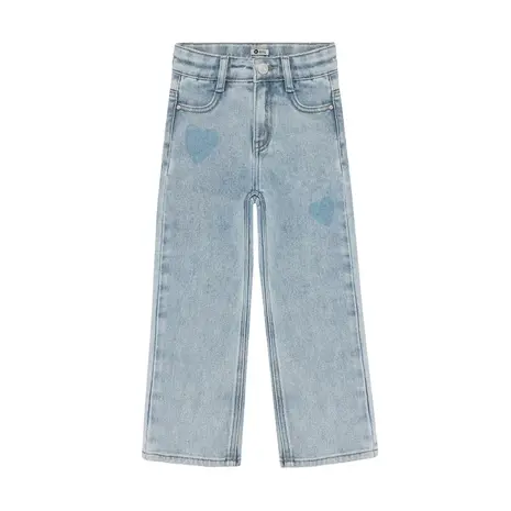 Daily7 Denim Wide Fit Heart - Light Blue Denim