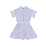 Daily7 Dress Stripe Ruffle - Lolite