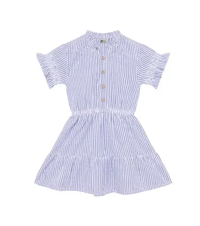 Daily7 Dress Stripe Ruffle - Lolite