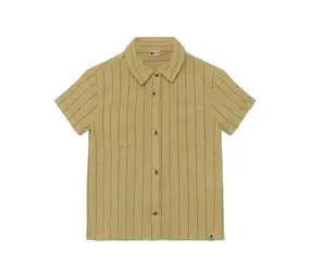 Daily7 Shirt Small Stripe - Pale Olive Green