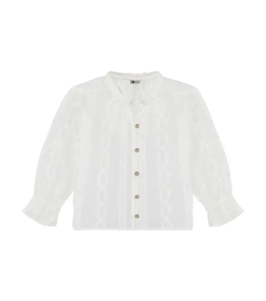 Daily7 Shirt Longsleeve Fancy - Egret