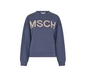 MSCH Mela Briena  Sweatshirt – V Indigo Oatmeal