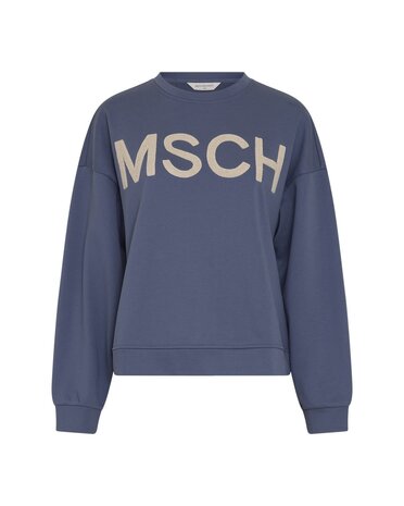 MSCH Mela Briena  Sweatshirt – V Indigo Oatmeal