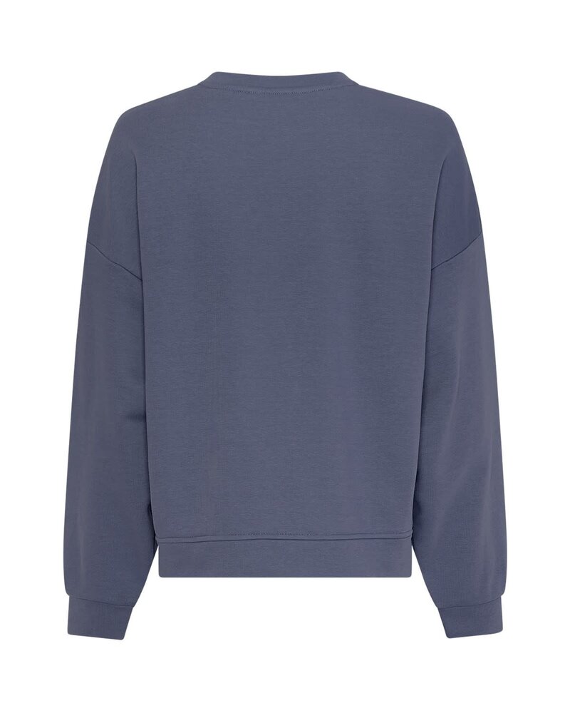 MSCH Mela Briena  Sweatshirt – V Indigo Oatmeal