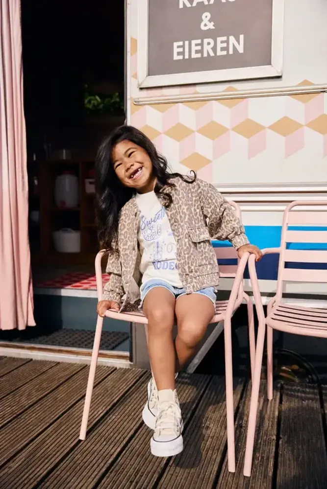 Daily7 Sweat Jacket Print - Sandshell