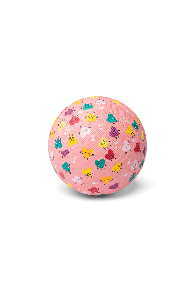 Little L Rubber Bal Hartjes - 13 cm