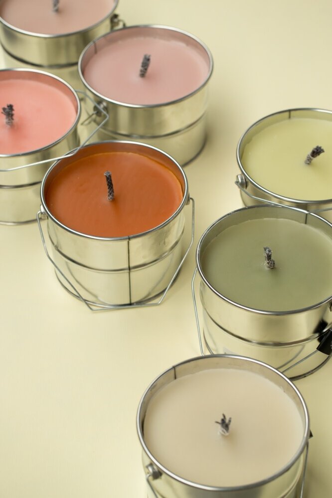 Rustik Lys Buitenkaars in blik 18x14 – Coral