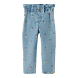 Lil' Atelier Deva Loose EMB Jeans - Medium Blue Denim Cherry