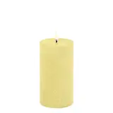 Uyuni LED pillar candle Rustic - 7,8x15 cm  Wheat Yellow