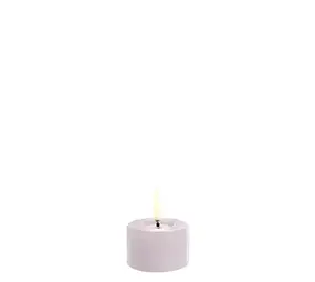 Uyuni LED pillar melted candle Smooth 5x2.8cm - Light Lavender