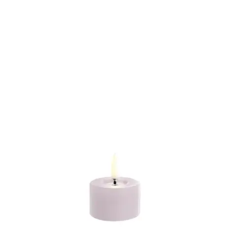 Uyuni LED pillar melted candle Smooth 5x2.8cm - Light Lavender