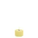 Uyuni LED pillar melted candle Smooth 5x2.8cm - Wheat Yellow