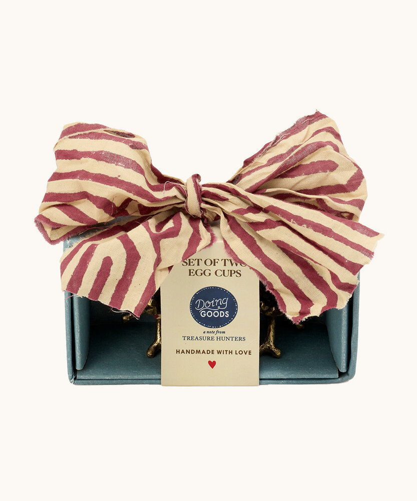 Doing Goods Marie Coral Egg Cup Set in Giftbox