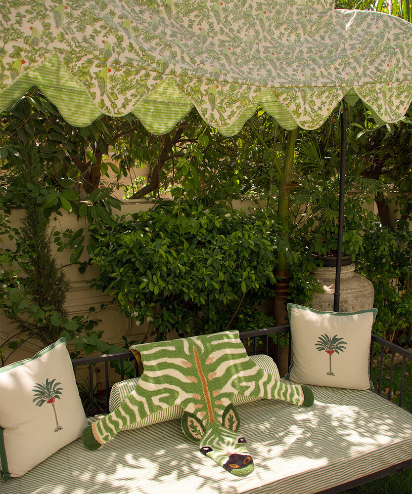 Doing Goods Grassy Zebra Rug - Small