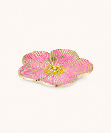 Doing Goods Faye Flower Plate Pink - Large