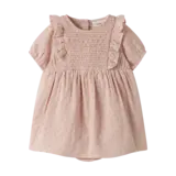 Lil' Atelier Dembe SS Loose Body Dress - Peach Whip