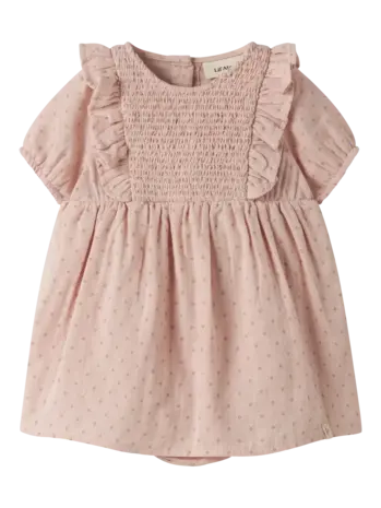 Lil' Atelier Dembe SS Loose Body Dress - Peach Whip