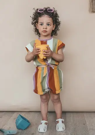 Salted Stories Multi Stripe | Tie Jumpsuit | Multicolor