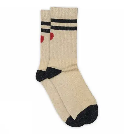 MP Denmark Elga glitter socks - Champagne Beige