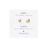 A Beautiful Story Brooch set Ginkgo Leaf - Heart GP