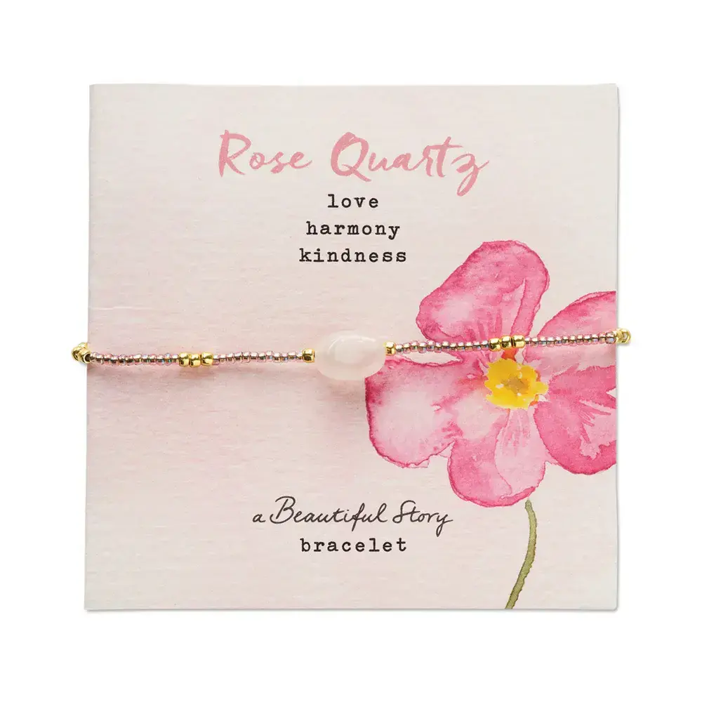A Beautiful Story Wanting Rose Quartz Bracelet GC