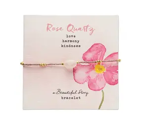 A Beautiful Story Wanting Rose Quartz Bracelet GC